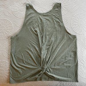 Athleta Front Tie Tank - Sage - XL